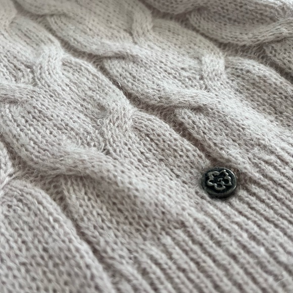 Ted Baker Veolaa Cable Knit Wool Mohair Blend Sweater lilac purple pink Size M 3 - Picture 3 of 10